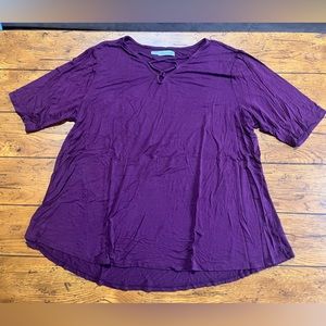 Maurice’s Purple Criss Cross Front Top